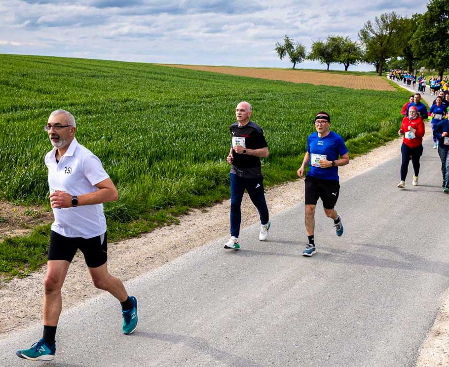 Geschäftsführer Jürgen Rapp beim Firmenlauf Oberschwaben