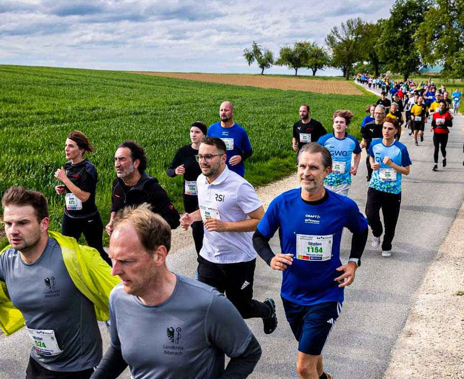 Mitarbeiter von RSI beim Firmenlauf Oberschwaben